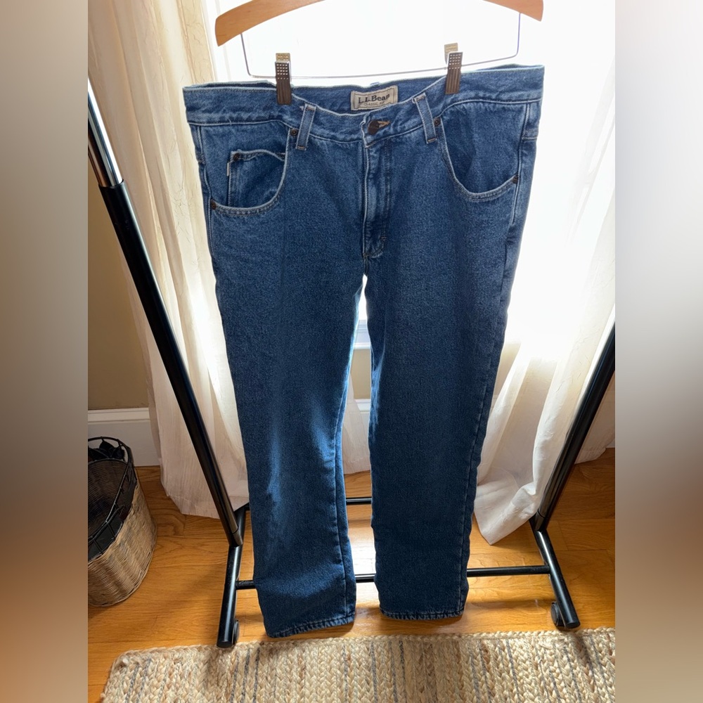 L.L. Bean fleece lined Blue Jeans